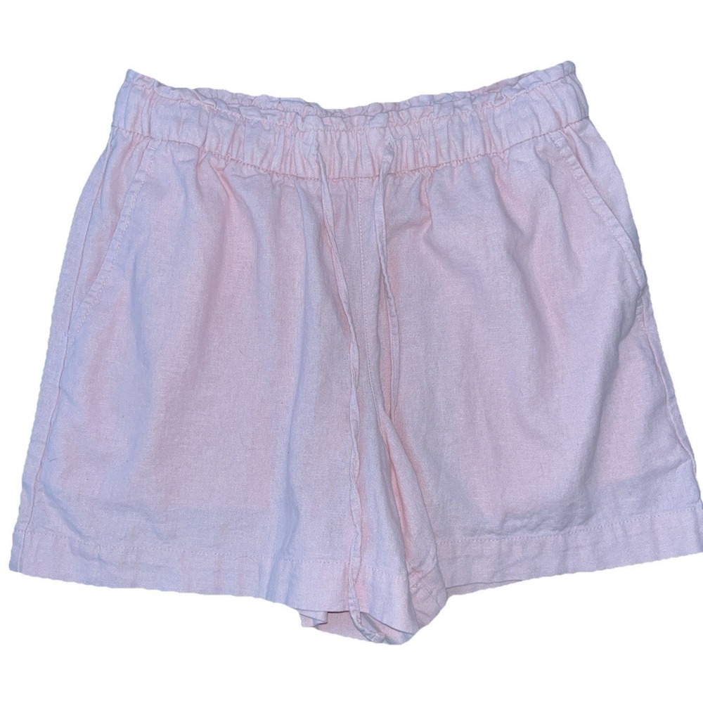 GAP Womens Linen Shorts XS Pink Pull On Fairycore Angelic Feminine Pastel Girly
